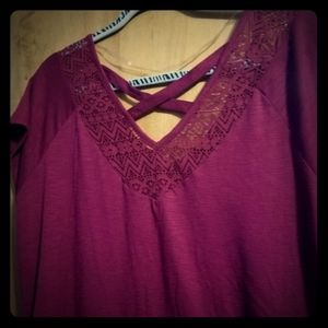 Lace top shirt